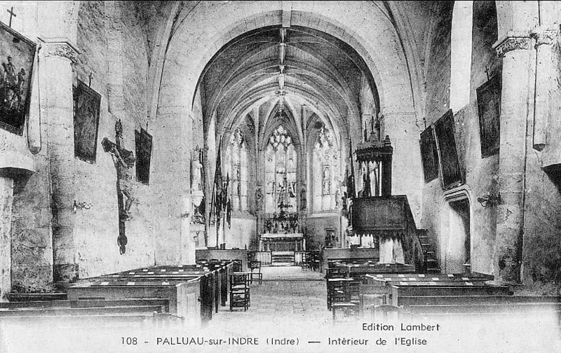 CPA_Palluau_EgliseIntérieur