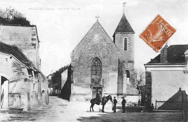 CPA_Palluau_PlaceEglise2