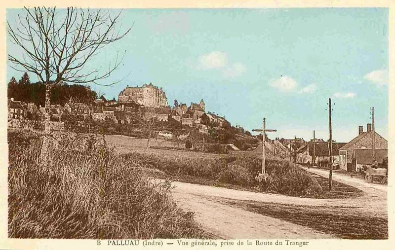 CPA_Palluau_VueGénéraleRouteTranger