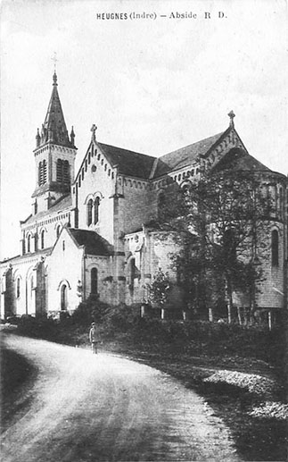 CPA_heugnes_AbsideEglise