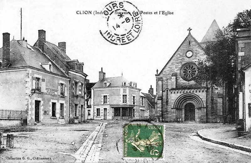 CPA_Clion_PosteEglise2