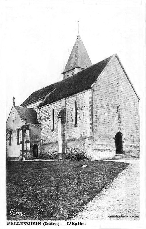 CPA_Pellevoisin_LEglise