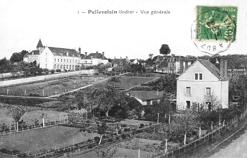 CPA_pellevoisin_vue-généralee