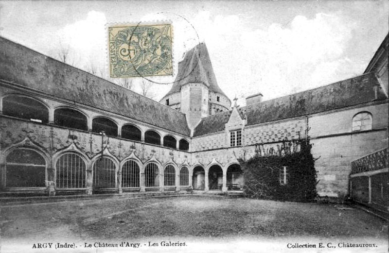 CPA_Argy_ChateauArgyGaleries