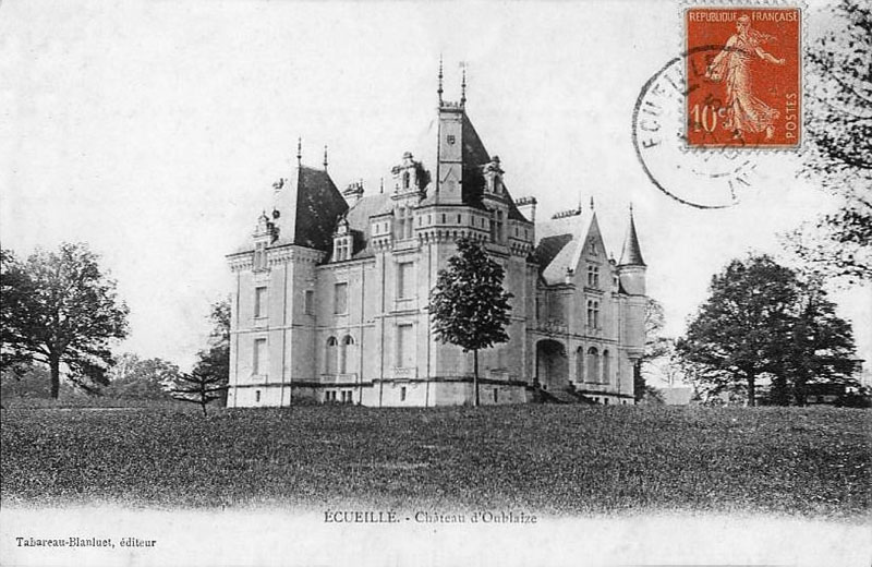 CPA_Ecueillé_ChateauOublaise2