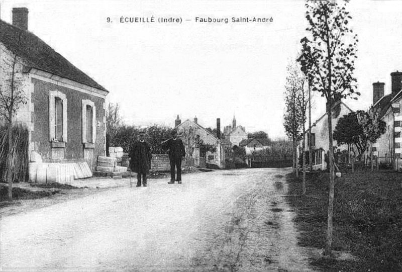 CPA_Ecueillé_FaubourgSaintAndré