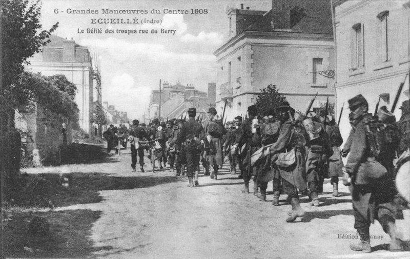 CPA_Ecueillé_GrandesManoeuvres5