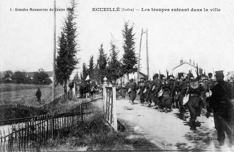 CPA_Ecueillé_GrandesManoeuvres7