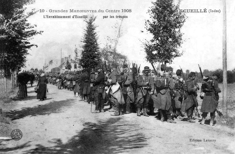 CPA_Ecueillé_GrandesManoeuvres8