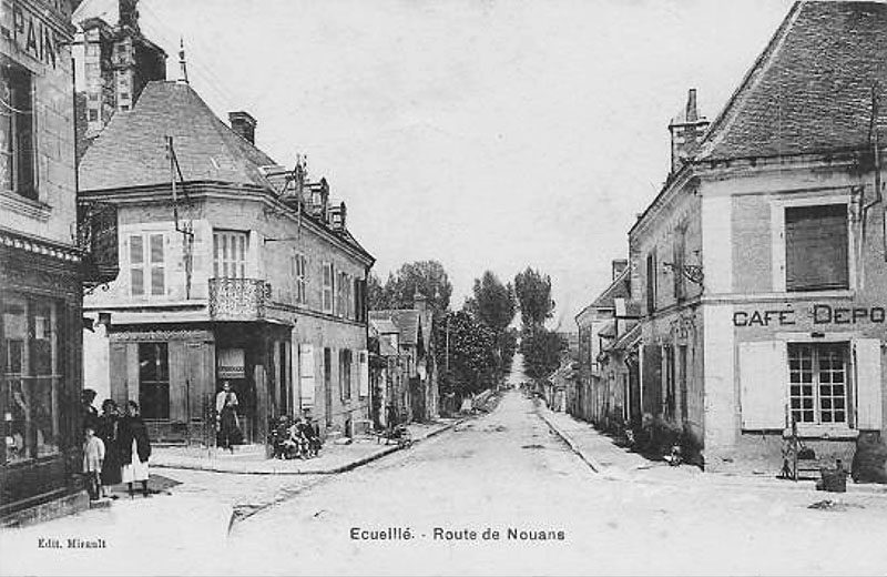 CPA_Ecueillé_RouteNouan