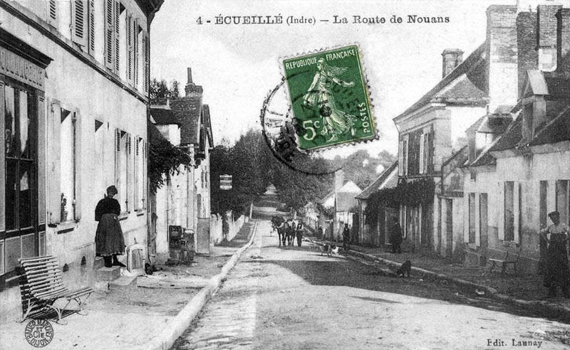 CPA_Ecueillé_RouteNouan3