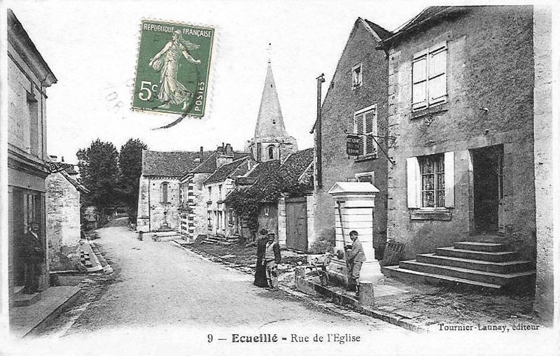 CPA_Ecueillé_RueDeLeglise3