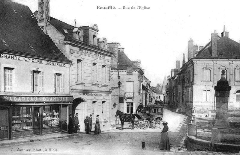 CPA_Ecueillé_RueDeLeglise4