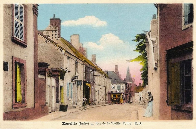 CPA_Ecueillé_rueVieilleEglise
