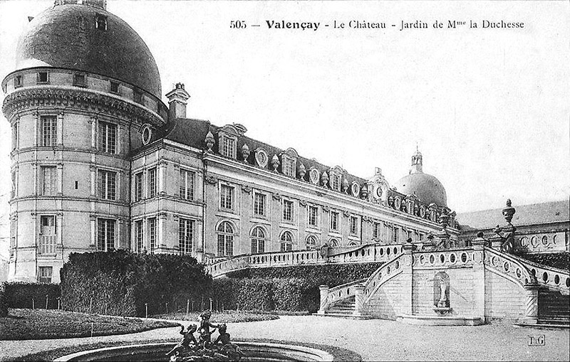 CPA_Valencay_ChateauJardinDuchesse
