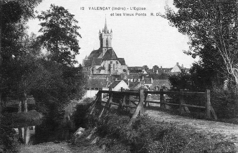 CPA_Valencay_EgliseetPonts