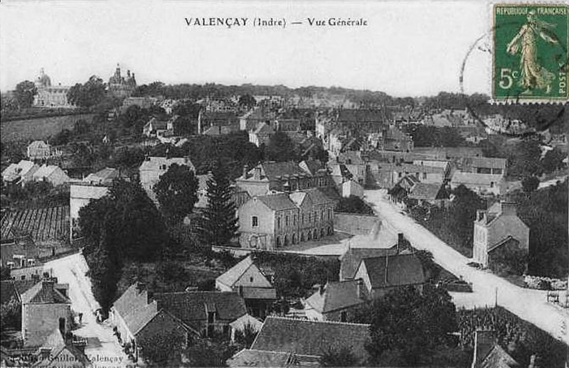 CPA_Valencay_VueGénérale