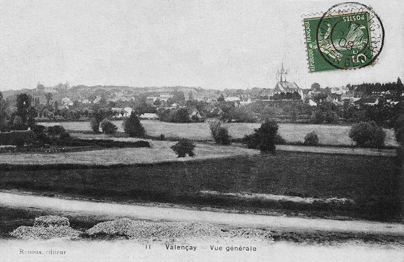 CPA_Valencay_VueGénérale2