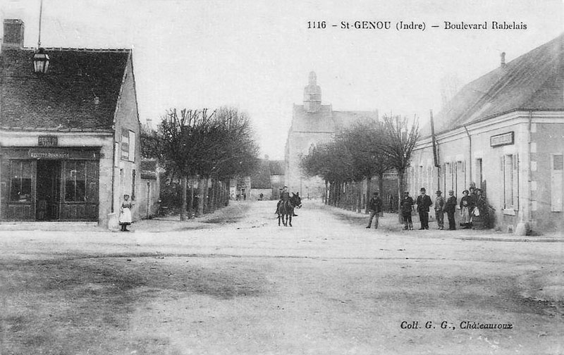 CPA_SaintGenou_BoulevardRabelais