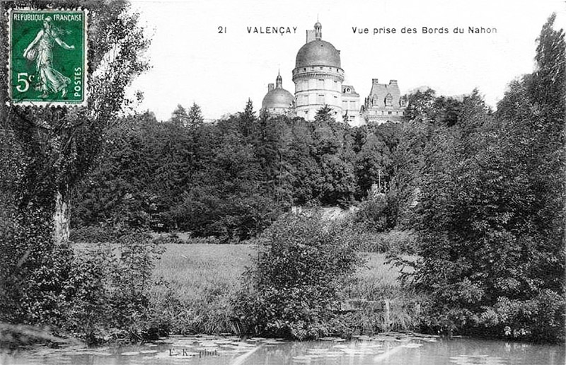 CPA_Valençay_VuePriseBordsNahon