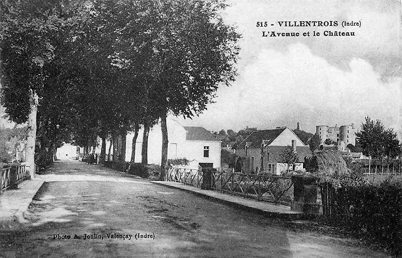 CPA_Villentrois_Avenue.Chateau