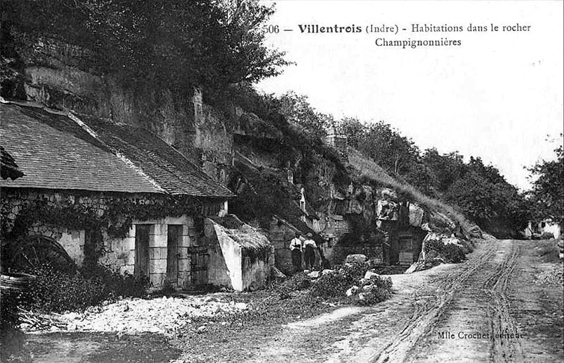 CPA_Villentrois_Habitations-Rochers