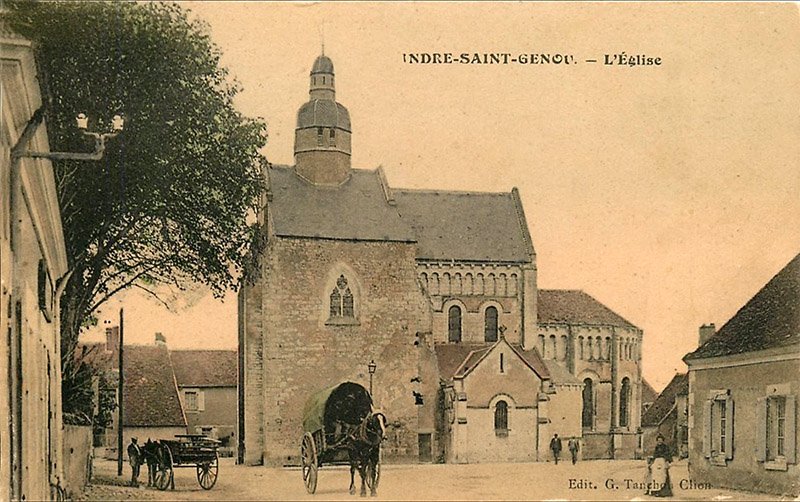 CPA_SaintGenou_Eglise3